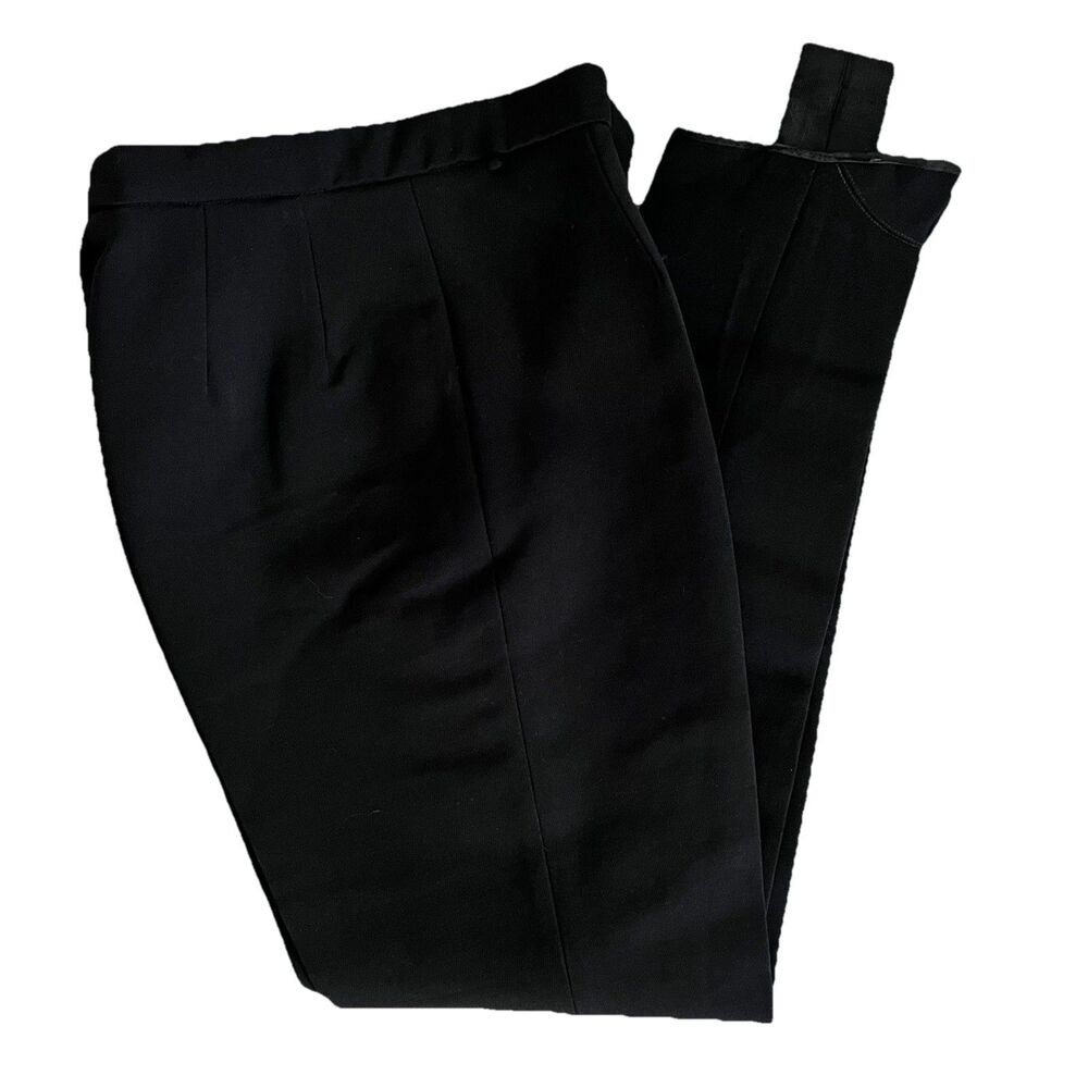 Remi By Le Trappeur Black Wool Austrian Hosen Pants w/Stirrups Sz XS Petite